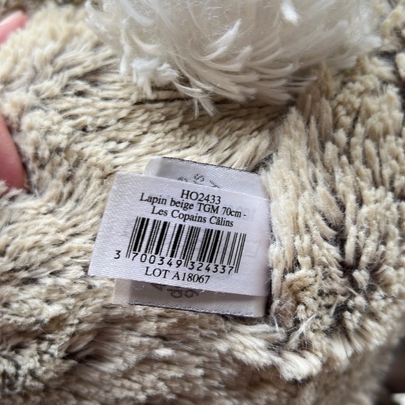 Historie d’Ours Paris Stuffed Lapin / Rabbit 70cm Beige - Picture 11 of 12